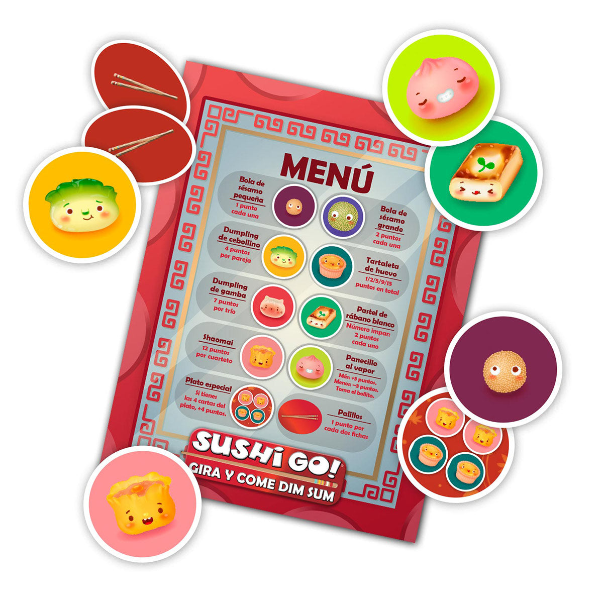 Sushi Go: Gira y Come Dim Sum - ESPAÑOL