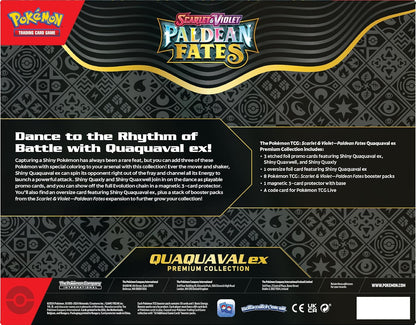 POKEMON TCG SCARLET & VIOLET PALDEAN FATES QUAQUAVAL EX PREMIUM COLLECTION