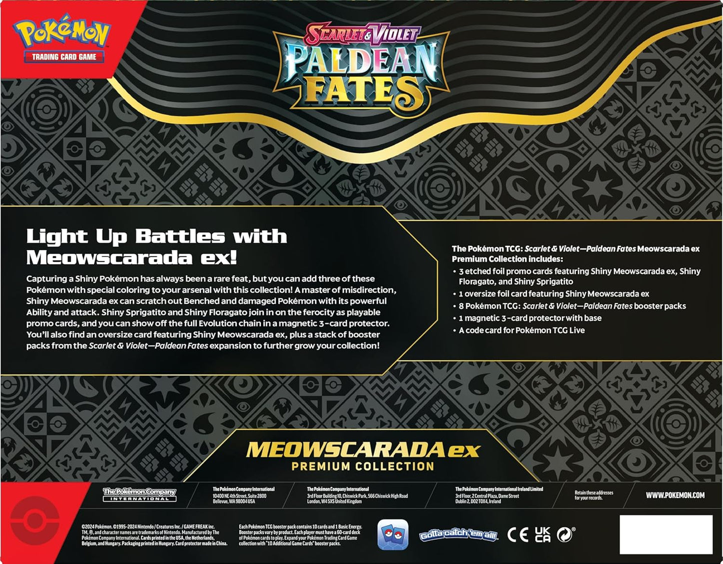 Pokémon TCG: Scarlet & Violet Paldean Fates Meowscarada ex Premium Collection