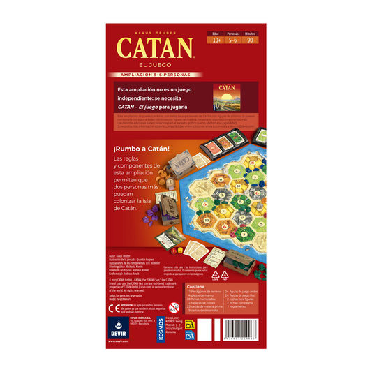 Catan Ampliación: Base 5-6 jugadores (ESPAÑOL)