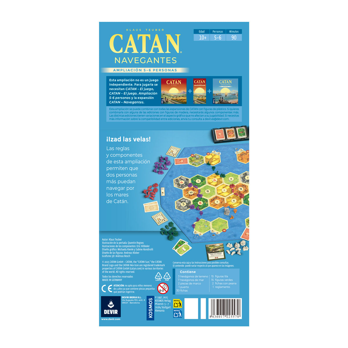 Catan: Navegantes 5-6 Jugadores - ESPAÑOL
