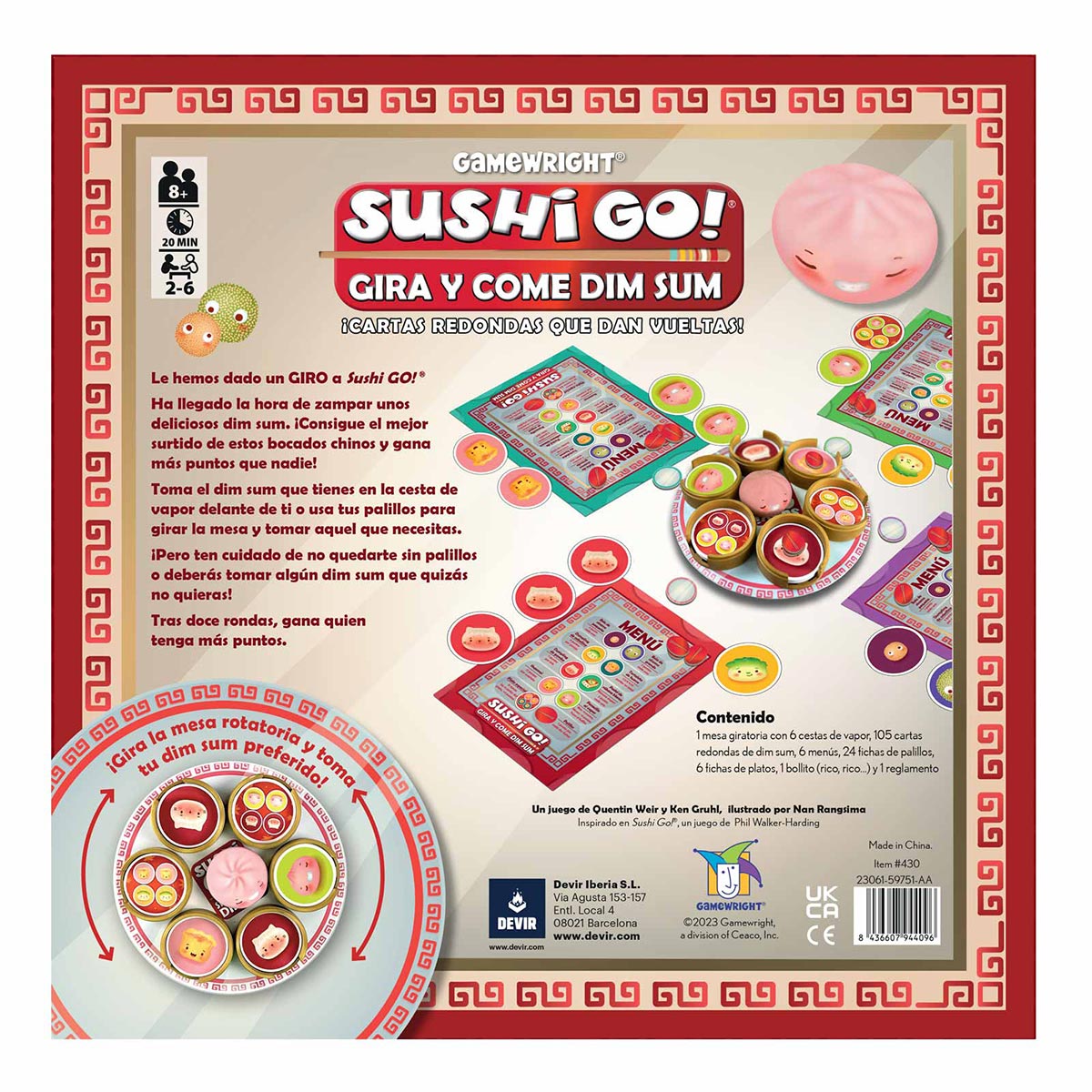 Sushi Go: Gira y Come Dim Sum - ESPAÑOL